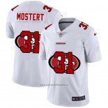 Camiseta NFL Limited San Francisco 49ers Mostert Logo Dual Overlap Blanco