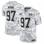Camiseta NFL Limited San Francisco 49ers Nick Bosa 2024 Salute To Service Gris