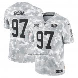 Camiseta NFL Limited San Francisco 49ers Nick Bosa 2024 Salute To Service Gris