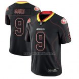 Camiseta NFL Limited San Francisco 49ers Robbie Gould Negro Color Rush 2018 Lights Out