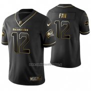 Camiseta NFL Limited Seattle Seahawks Fan Golden Edition Negro