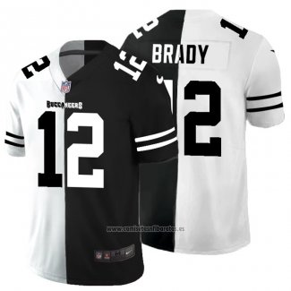 Camiseta NFL Limited Tampa Bay Buccaneers Brady White Black Split