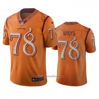 Camiseta NFL Limited Tampa Bay Buccaneers Tristan Wirfs Ciudad Edition Naranja