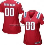 Camiseta NFL Mujer New England Patriots Personalizada Rojo