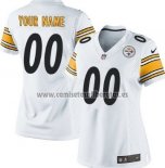 Camiseta NFL Mujer Pittsburgh Steelers Personalizada Blanco