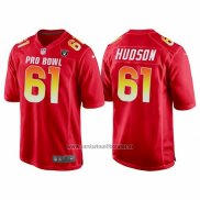 Camiseta NFL Pro Bowl Las Vegas Raiders 61 Rodney Hudson AFC 2018 Rojo