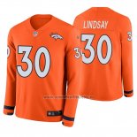 Camiseta NFL Therma Manga Larga Denver Broncos Phillip Lindsay Naranja