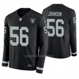 Camiseta NFL Therma Manga Larga Las Vegas Raiders Derrick Johnson Negro