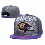 Gorra Baltimore Ravens 9FIFTY Snapback Gris Violeta