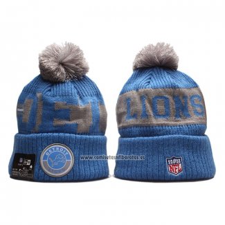 Gorro Beanie Detroit Lions Gris Azul2