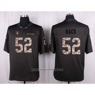 Camiseta NFL Anthracite Las Vegas Raiders Mack 2016 Salute To Service