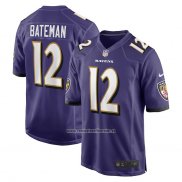 Camiseta NFL Game Baltimore Ravens Rashod Bateman Violeta