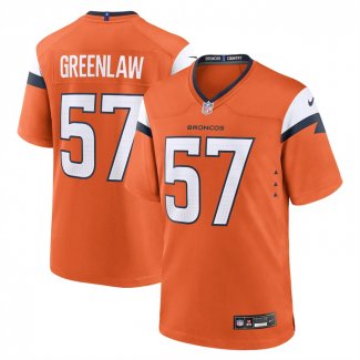 Camiseta NFL Game Denver Broncos Dre Greenlaw Naranja
