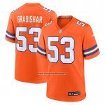 Camiseta NFL Game Denver Broncos Randy Gradishar Mile High Collection 1977 Throwback Retired Naranja