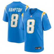 Camiseta NFL Game Los Angeles Chargers Omarion Hampton 2025 Azul