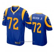 Camiseta NFL Game Los Angeles Rams 72 Tremayne Anchrum Jr. Azul