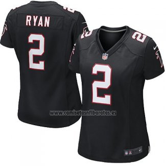 Camiseta NFL Game Mujer Atlanta Falcons Ryan Negro