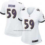 Camiseta NFL Game Mujer Baltimore Ravens Brown Blanco