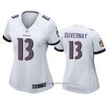 Camiseta NFL Game Mujer Baltimore Ravens Devin Duvernay Blanco