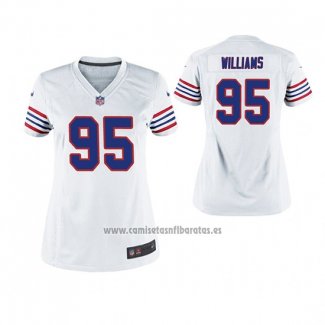 Camiseta NFL Game Mujer Bills Kyle Williams Throwback Blanco