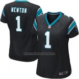 Camiseta NFL Game Mujer Carolina Panthers Newton Negro