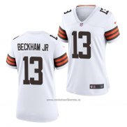 Camiseta NFL Game Mujer Chicago Bears Odell Beckham Jr Blanco