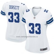 Camiseta NFL Game Mujer Dallas Cowboys Dorsett Blanco