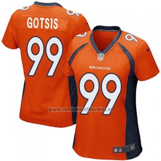 Camiseta NFL Game Mujer Denver Broncos Gotsis Naranja