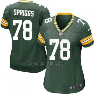 Camiseta NFL Game Mujer Green Bay Packers Spriggs Verde Militar