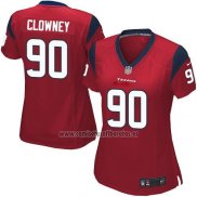 Camiseta NFL Game Mujer Houston Texans Clowney Rojo