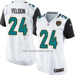 Camiseta NFL Game Mujer Jacksonville Jaguars Yeldon Blanco