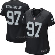 Camiseta NFL Game Mujer Las Vegas Raiders Edwaros Jr Negro