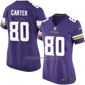 Camiseta NFL Game Mujer Minnesota Vikings Carter Violeta