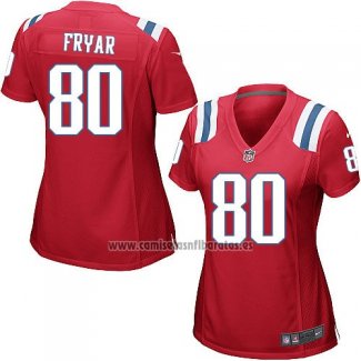 Camiseta NFL Game Mujer New England Patriots Fryar Rojo