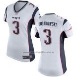 Camiseta NFL Game Mujer New England Patriots Gostkowski Blanco