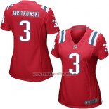 Camiseta NFL Game Mujer New England Patriots Gostkowski Rojo