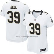 Camiseta NFL Game Mujer New Orleans Saints Bell Blanco