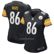 Camiseta NFL Game Mujer Pittsburgh Steelers Hines Ward Retired Negro