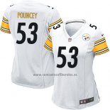 Camiseta NFL Game Mujer Pittsburgh Steelers Pouncey Blanco