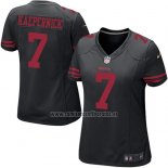 Camiseta NFL Game Mujer San Francisco 49ers Kaepernick Negro