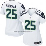 Camiseta NFL Game Mujer Seattle Seahawks Sherman Blanco
