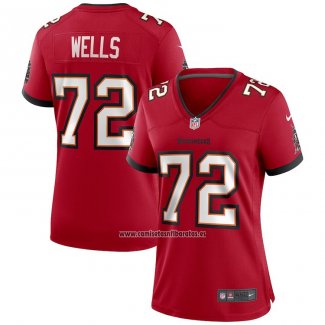 Camiseta NFL Game Mujer Tampa Bay Buccaneers Josh Wells Rojo