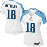 Camiseta NFL Game Mujer Tennessee Titans Matthews Blanco