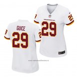 Camiseta NFL Game Mujer Washington Commanders Derrius Guice Blanco