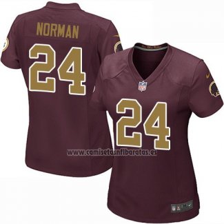 Camiseta NFL Game Mujer Washington Commanders Norman Marron