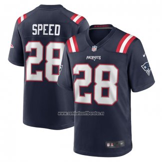 Camiseta NFL Game New England Patriots Ameer Speed Azul
