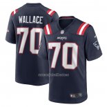 Camiseta NFL Game New England Patriots Caedan Wallace Azul