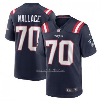 Camiseta NFL Game New England Patriots Caedan Wallace Azul