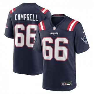 Camiseta NFL Game New England Patriots Will Campbell 2025 Azul