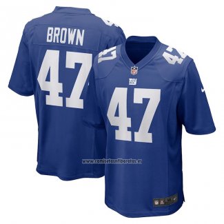 Camiseta NFL Game New York Giants Cam Brown Azul